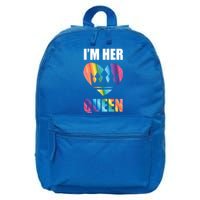 I'm Her Queen Valentine's Day Lesbian Bi Lgbt Friend Tee Gift 16 in Basic Backpack