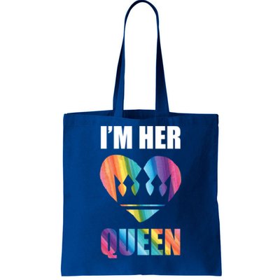 I'm Her Queen Valentine's Day Lesbian Bi Lgbt Friend Tee Gift Tote Bag