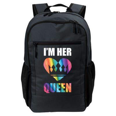 I'm Her Queen Valentine's Day Lesbian Bi Lgbt Friend Tee Gift Daily Commute Backpack