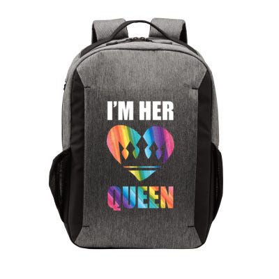 I'm Her Queen Valentine's Day Lesbian Bi Lgbt Friend Tee Gift Vector Backpack