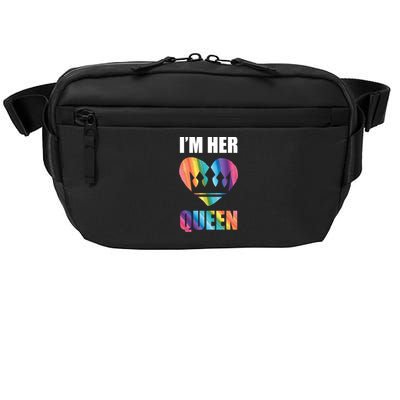 I'm Her Queen Valentine's Day Lesbian Bi Lgbt Friend Tee Gift Crossbody Pack