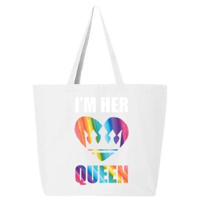 I'm Her Queen Valentine's Day Lesbian Bi Lgbt Friend Tee Gift 25L Jumbo Tote