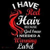 I Have Red Hair Because God Knew I Needed A Warning Label City Backpack