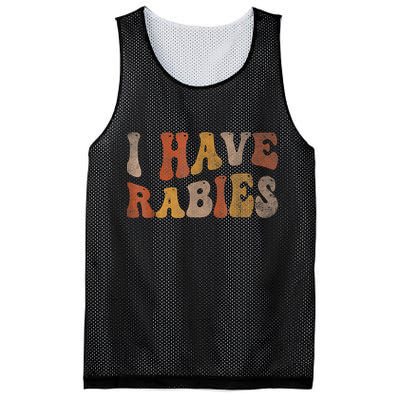 I Have Rabies Mesh Reversible Basketball Jersey Tank