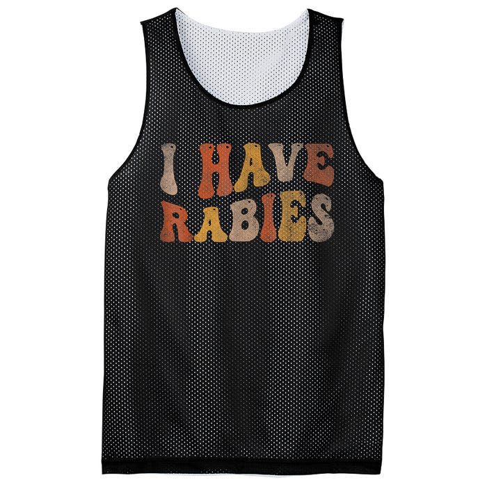 I Have Rabies Mesh Reversible Basketball Jersey Tank