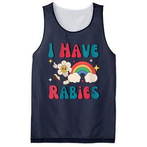 I Have Rabies Funny Unhinged Meme Mesh Reversible Basketball Jersey Tank