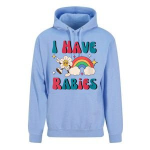 I Have Rabies Funny Unhinged Meme Unisex Surf Hoodie