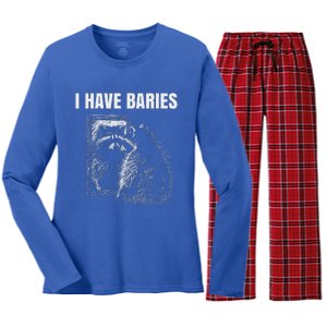 I Have Rabies Women's Long Sleeve Flannel Pajama Set 