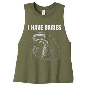 I Have Rabies Women's Racerback Cropped Tank