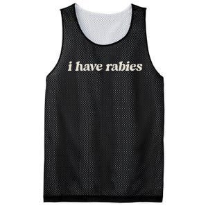 I Have Rabies Funny Unhinged Meme Mesh Reversible Basketball Jersey Tank