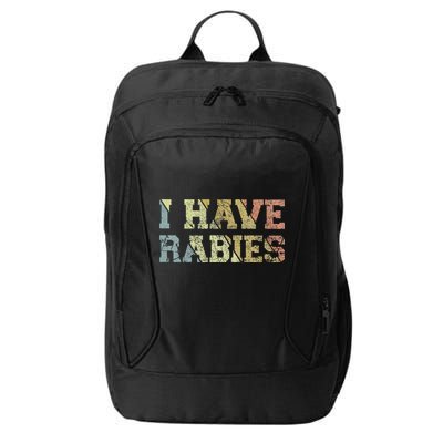 I Have Rabies City Backpack