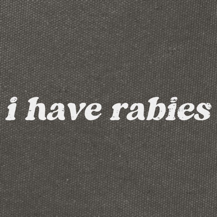 I Have Rabies Cotton Canvas Backpack