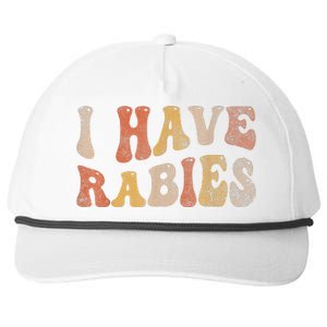 I Have Rabies Snapback Five-Panel Rope Hat