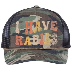 I Have Rabies Retro Rope Trucker Hat Cap