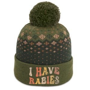 I Have Rabies The Baniff Cuffed Pom Beanie