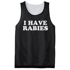 I Have Rabies Mesh Reversible Basketball Jersey Tank