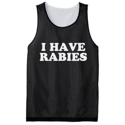 I Have Rabies Mesh Reversible Basketball Jersey Tank