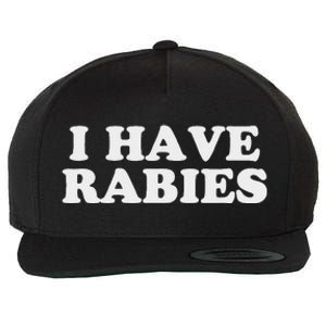 I Have Rabies Wool Snapback Cap