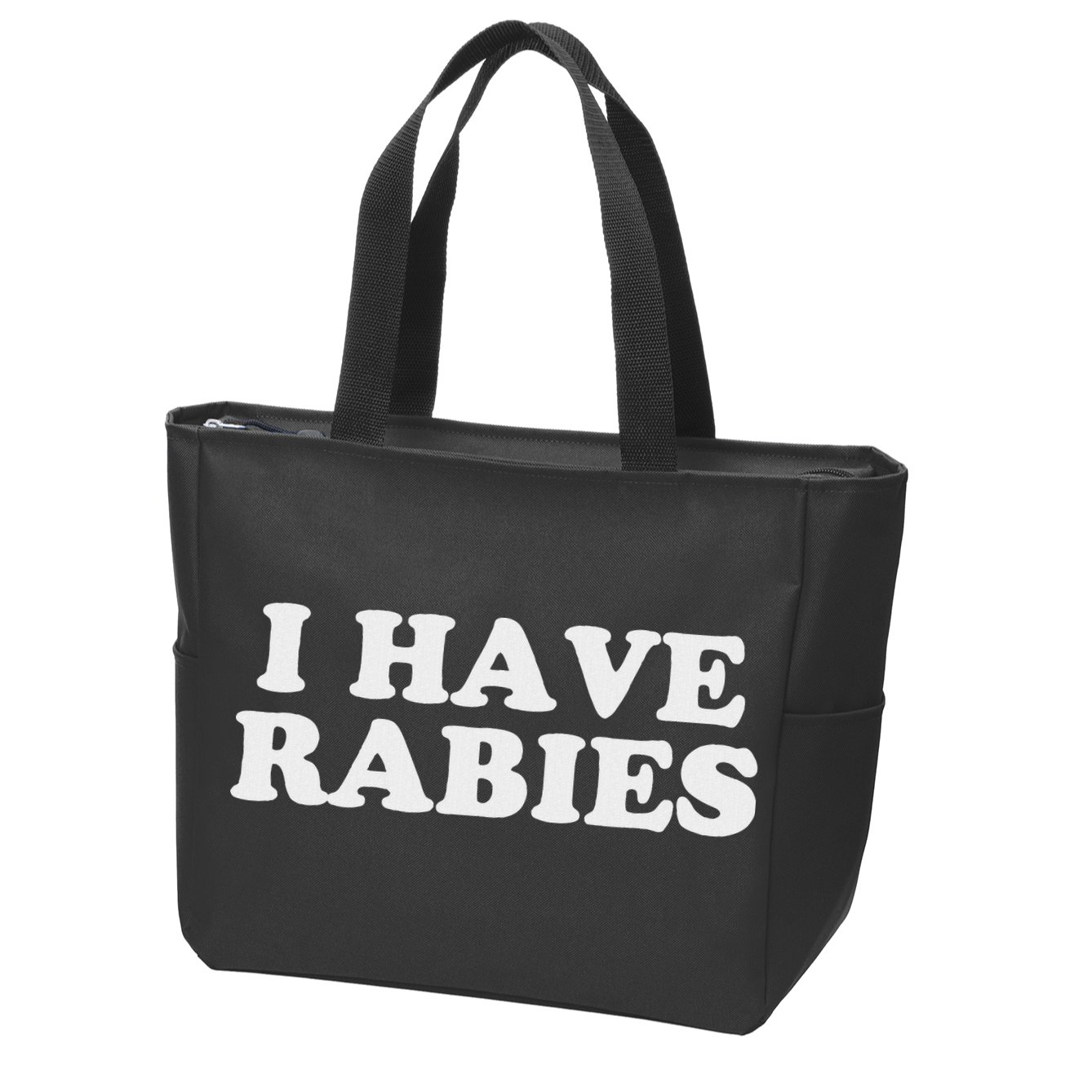 I Have Rabies Zip Tote Bag
