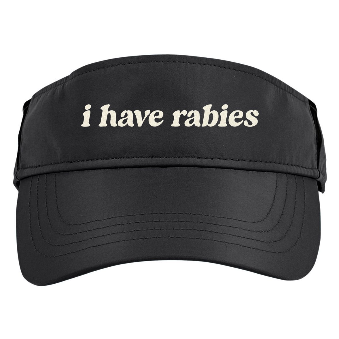 I Have Rabies Funny Unhinged Meme Gift Adult Drive Performance Visor