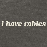 I Have Rabies Funny Unhinged Meme Gift Cotton Canvas Backpack