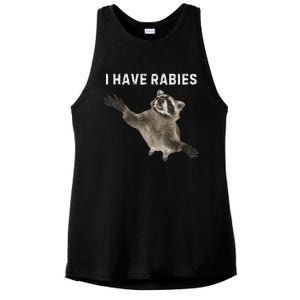 I Have Rabies DonT Tailgate Me Ladies PosiCharge Tri-Blend Wicking Tank