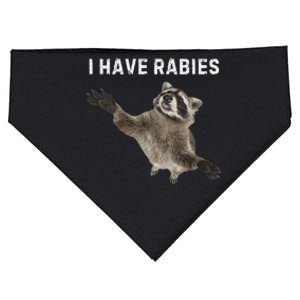 I Have Rabies DonT Tailgate Me USA-Made Doggie Bandana