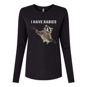 I Have Rabies DonT Tailgate Me Womens Cotton Relaxed Long Sleeve T-Shirt