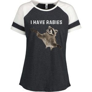 I Have Rabies DonT Tailgate Me Enza Ladies Jersey Colorblock Tee