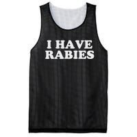 I Have Rabies Mesh Reversible Basketball Jersey Tank