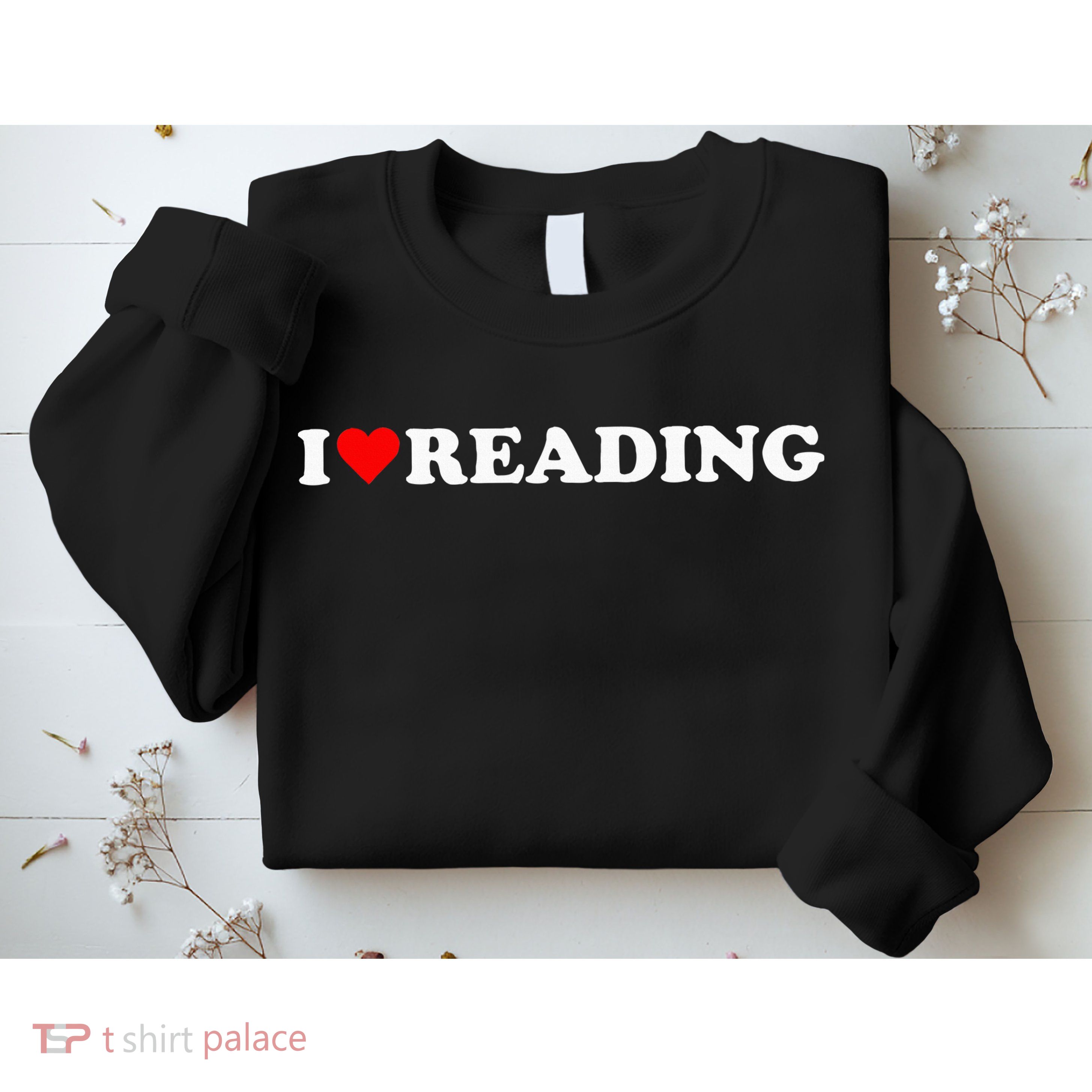 I Heart Reading I Love Reading Cute Red Heart Books Lover Sweatshirt