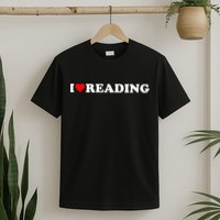 I Heart Reading I Love Reading Cute Red Heart Books Lover T-Shirt