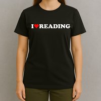 I Heart Reading I Love Reading Cute Red Heart Books Lover T-Shirt