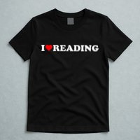 I Heart Reading I Love Reading Cute Red Heart Books Lover T-Shirt