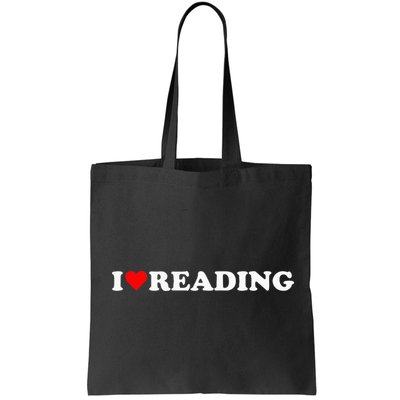 I Heart Reading I Love Reading Cute Red Heart Books Lover Bag