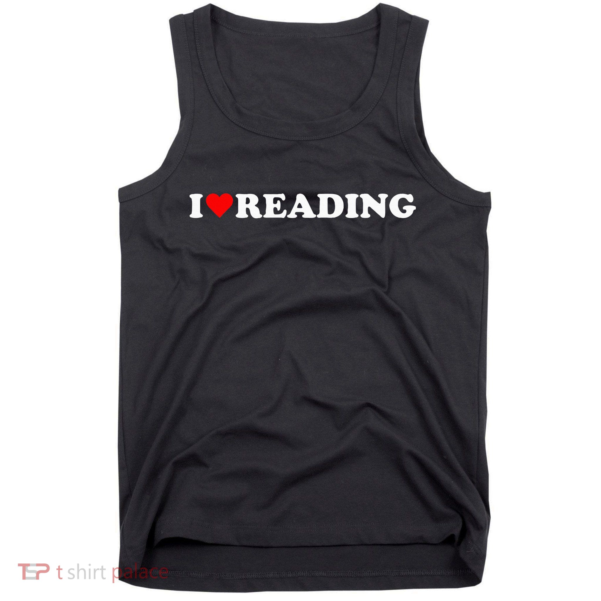 I Heart Reading I Love Reading Cute Red Heart Books Lover Tank Top