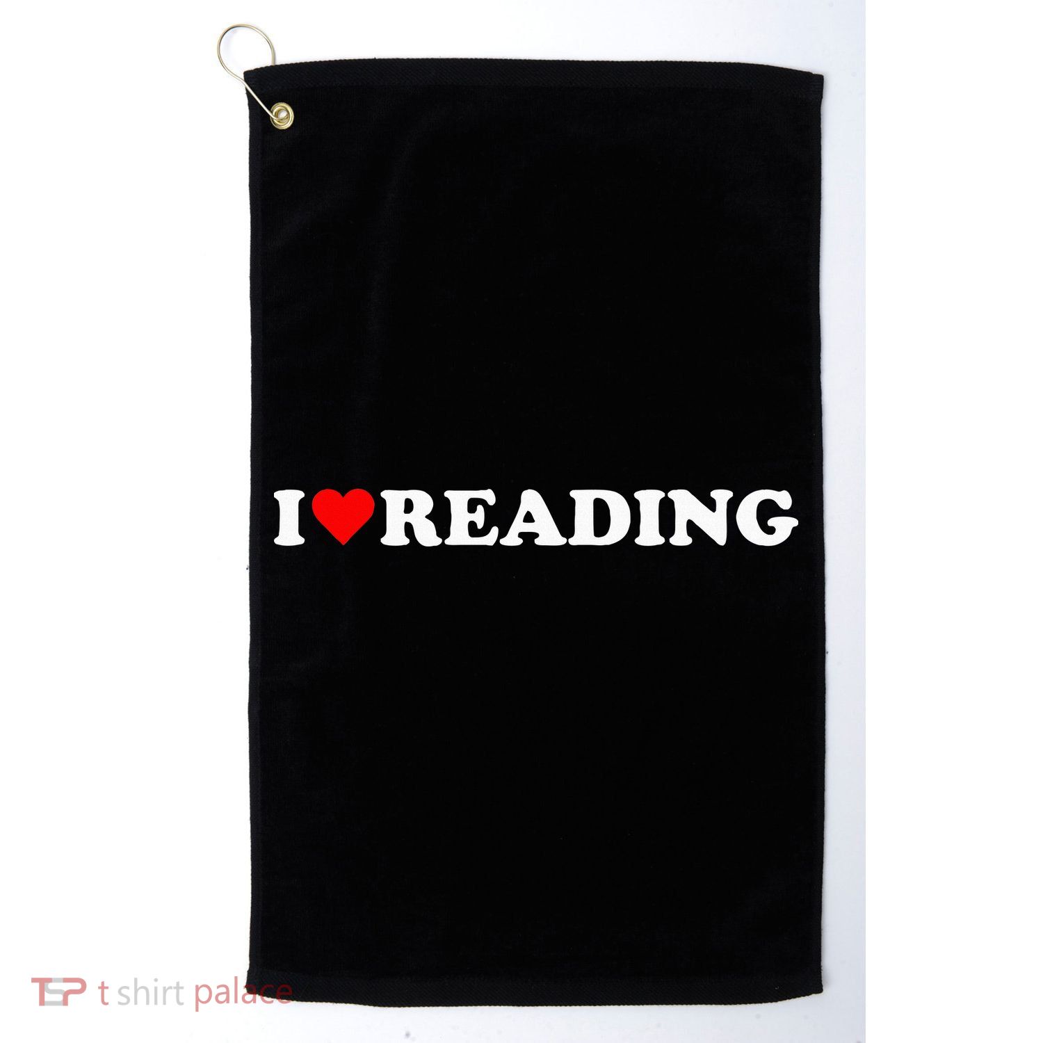 I Heart Reading I Love Reading Cute Red Heart Books Lover Golf Towel