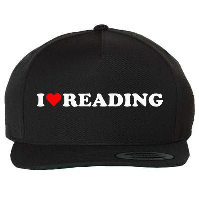 I Heart Reading I Love Reading Cute Red Heart Books Lover Wool Snapback Cap