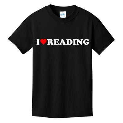 I Heart Reading I Love Reading Cute Red Heart Books Lover Kids T-Shirt