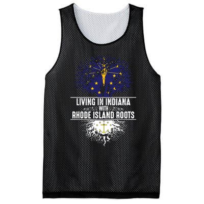 Indiana Home Rhode Island Roots State Tree Flag Gift Mesh Reversible Basketball Jersey Tank