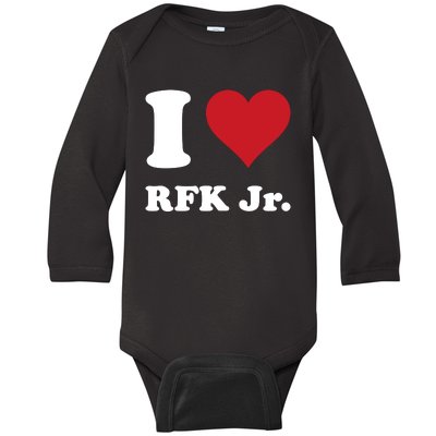 I Heart Rfk Jr Baby Long Sleeve Bodysuit