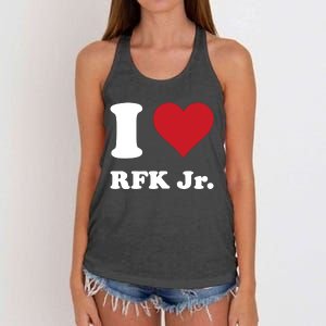 I Heart Rfk Jr Women's Knotted Racerback Tank