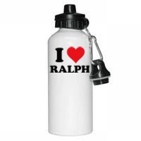 I Heart Ralph First Name I Love Personalized Stuff Aluminum Water Bottle