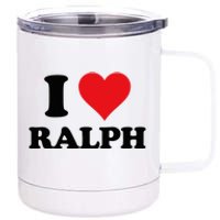 I Heart Ralph First Name I Love Personalized Stuff 12 oz Stainless Steel Tumbler Cup