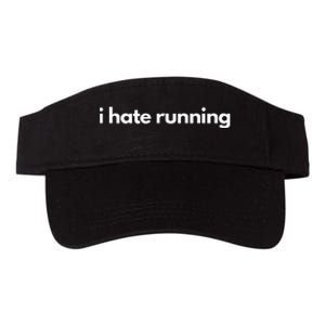 I Hate Running Funny Gym Pump Cover Fitness Humor Valucap Bio-Washed Visor