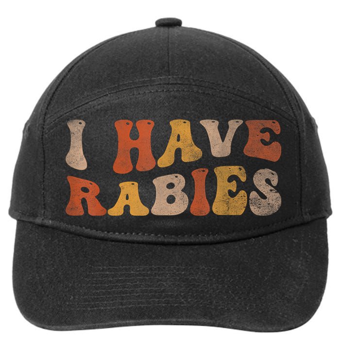 I Have Rabies 7-Panel Snapback Hat