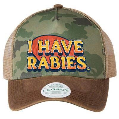 I Have Rabies Funny Legacy Tie Dye Trucker Hat