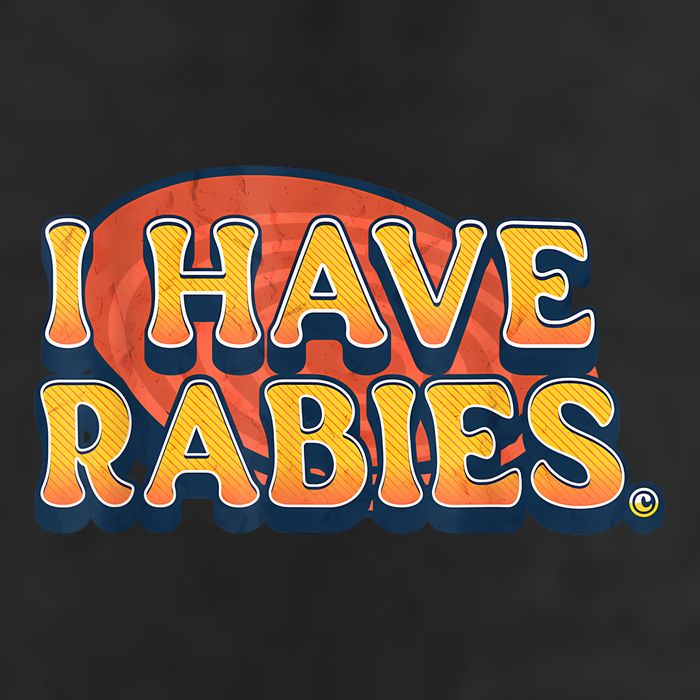 I Have Rabies Funny 7 Panel Mesh Trucker Snapback Hat
