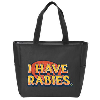 I Have Rabies Funny Zip Tote Bag
