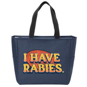 I Have Rabies Funny Zip Tote Bag